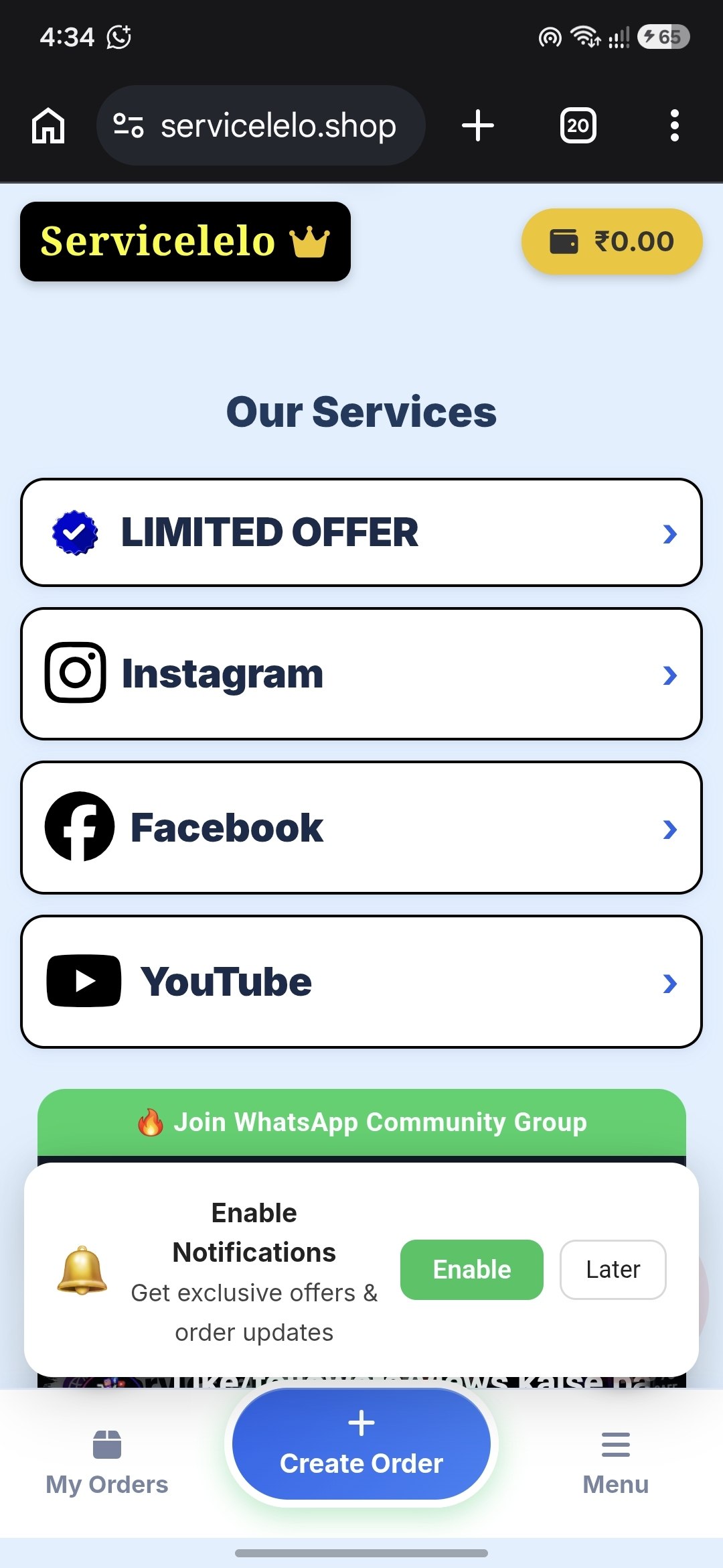 Screen 1